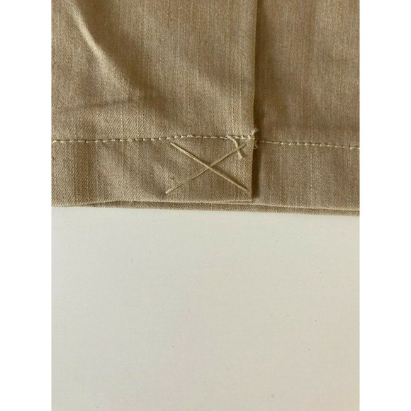 Larry Levine Stretch Skirt Khaki Straight Knee Length Size 12 Back Zipper Work - Picture 5 of 8